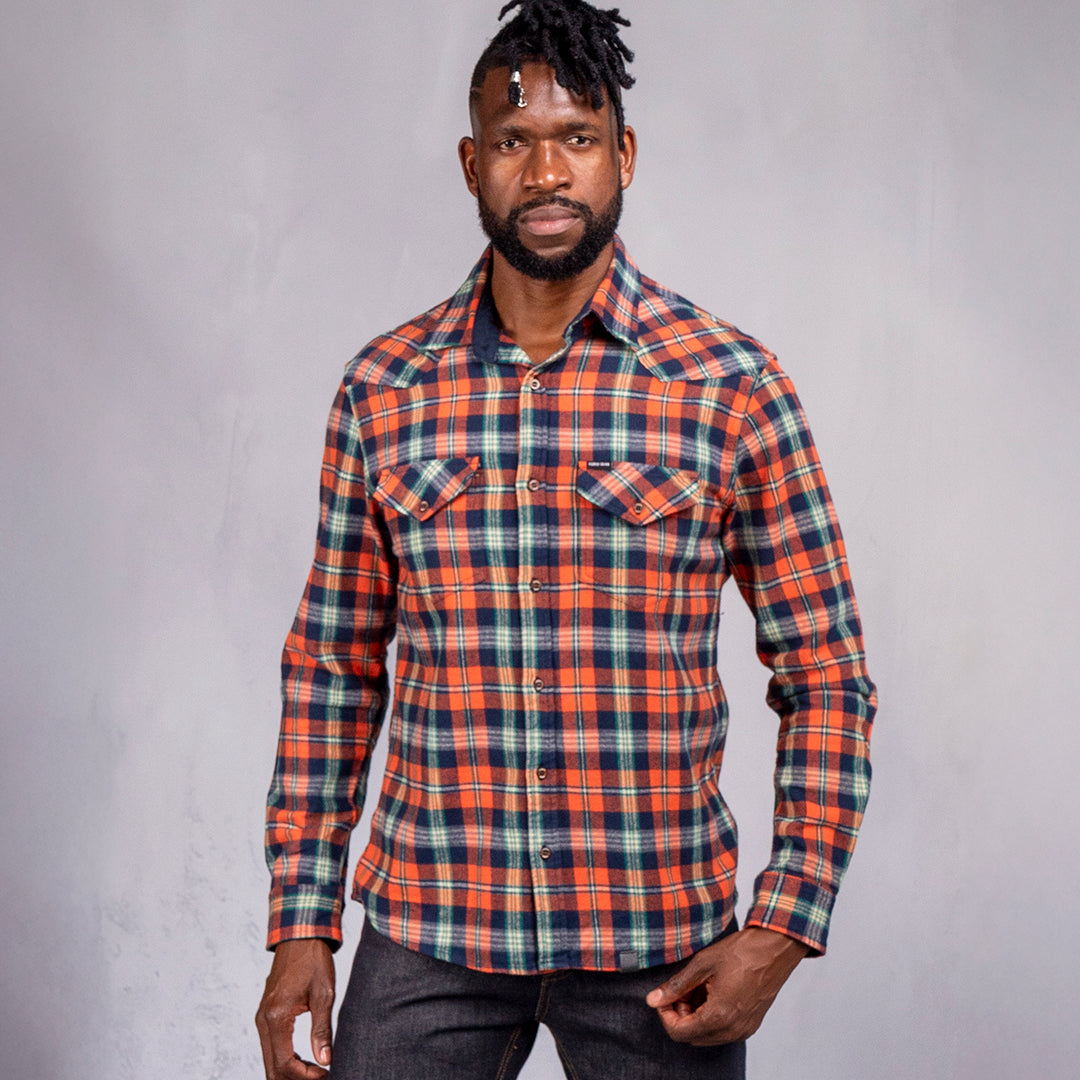 Drill Flannel Shirt Curve Gear