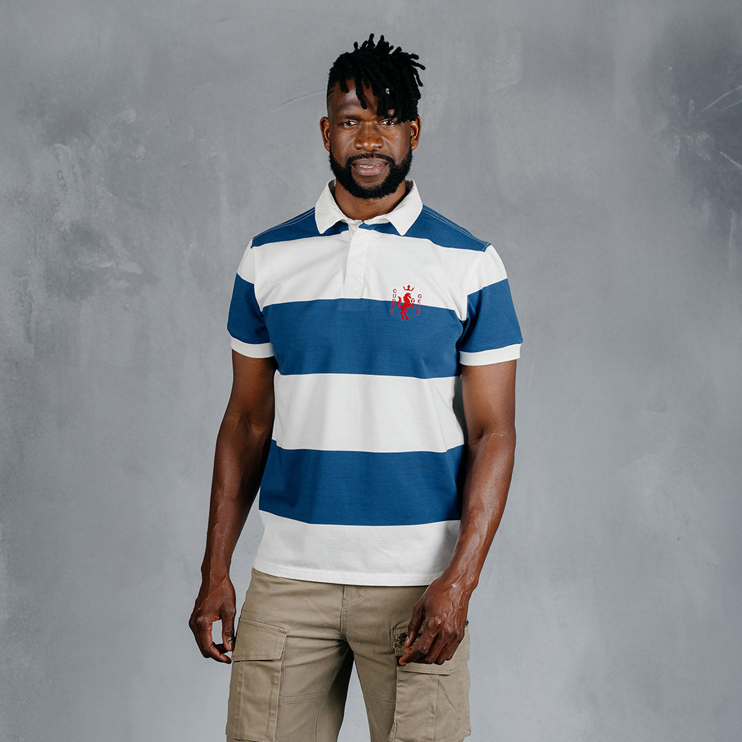 royal blue and off white