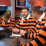 Curve Gear x Free State Legend Supporters Jersey Orange & Navy Stripe