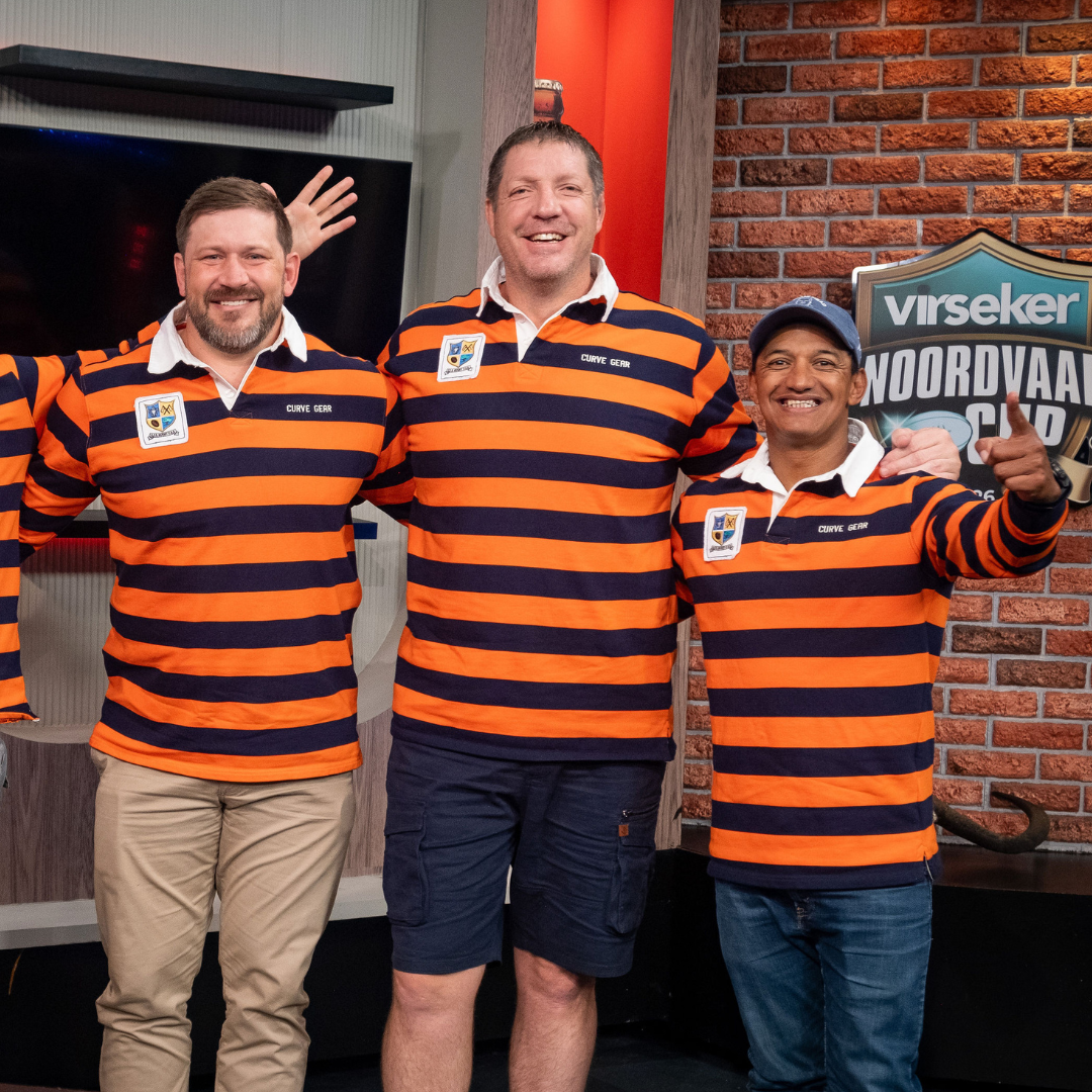 Curve Gear x Free State Legend Supporters Jersey Orange & Navy Stripe