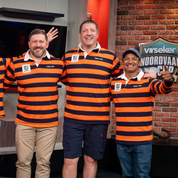 Curve Gear x Free State Legend Supporters Jersey Orange & Navy Stripe