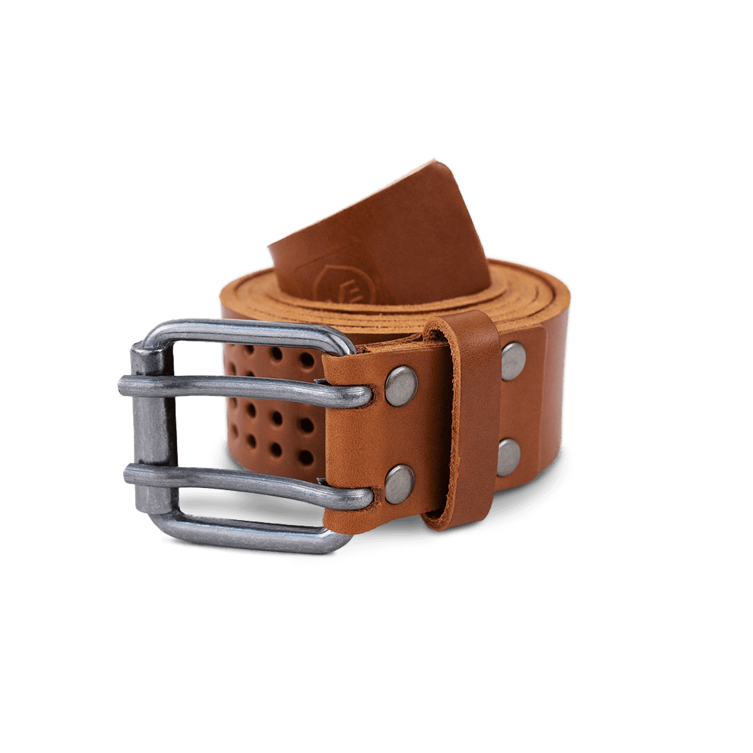 40MM Roller Eyelet Belt Tan - Belts Curve Gear