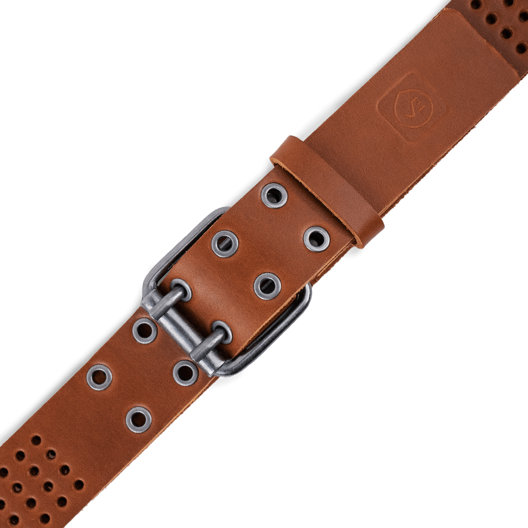 40MM Roller Eyelet Belt Tan - Belts Curve Gear