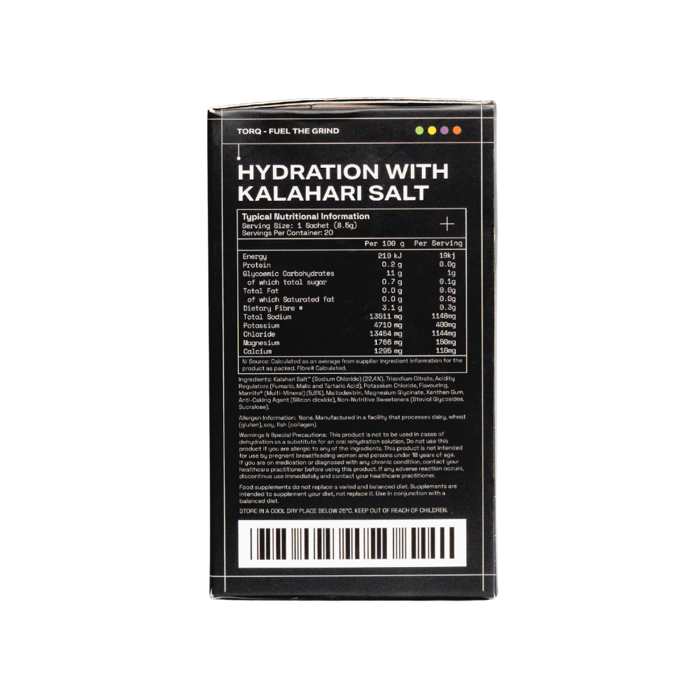 TORQ Hydration Sachets (Variety Flavour Pack 20 Sachets)