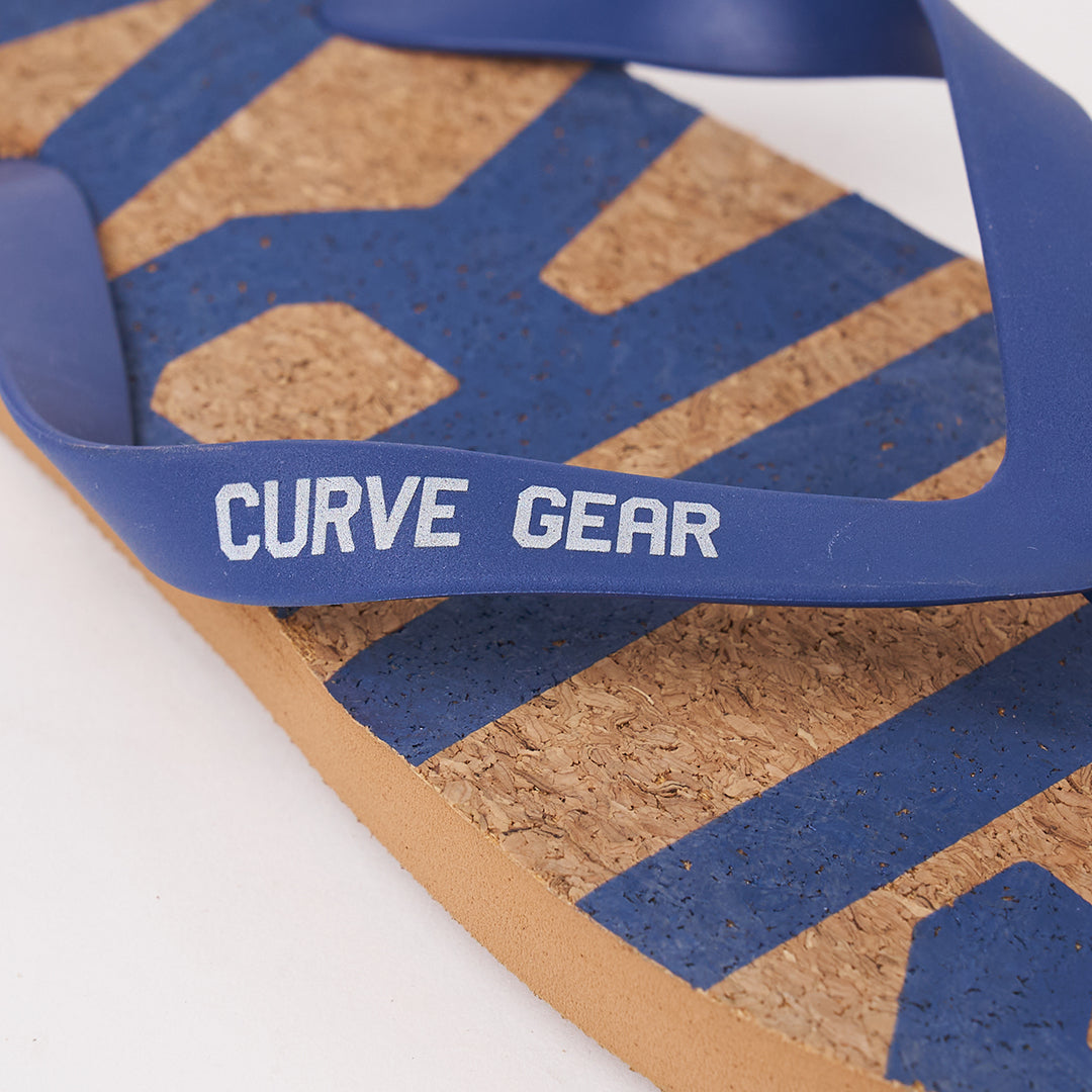 flop gear Flip Flop Blue Cork