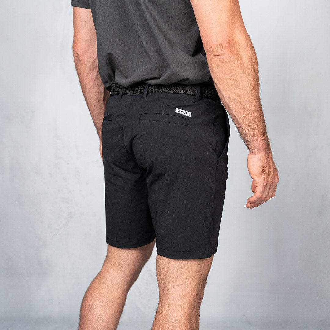 4 Way Stretch Chino Shorts Black