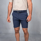 4 Way Stretch Chino Shorts Blue