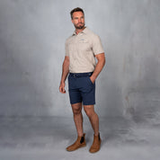 4 Way Stretch Chino Shorts Blue