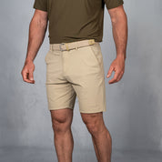 4 Way Stretch Chino Shorts Khaki