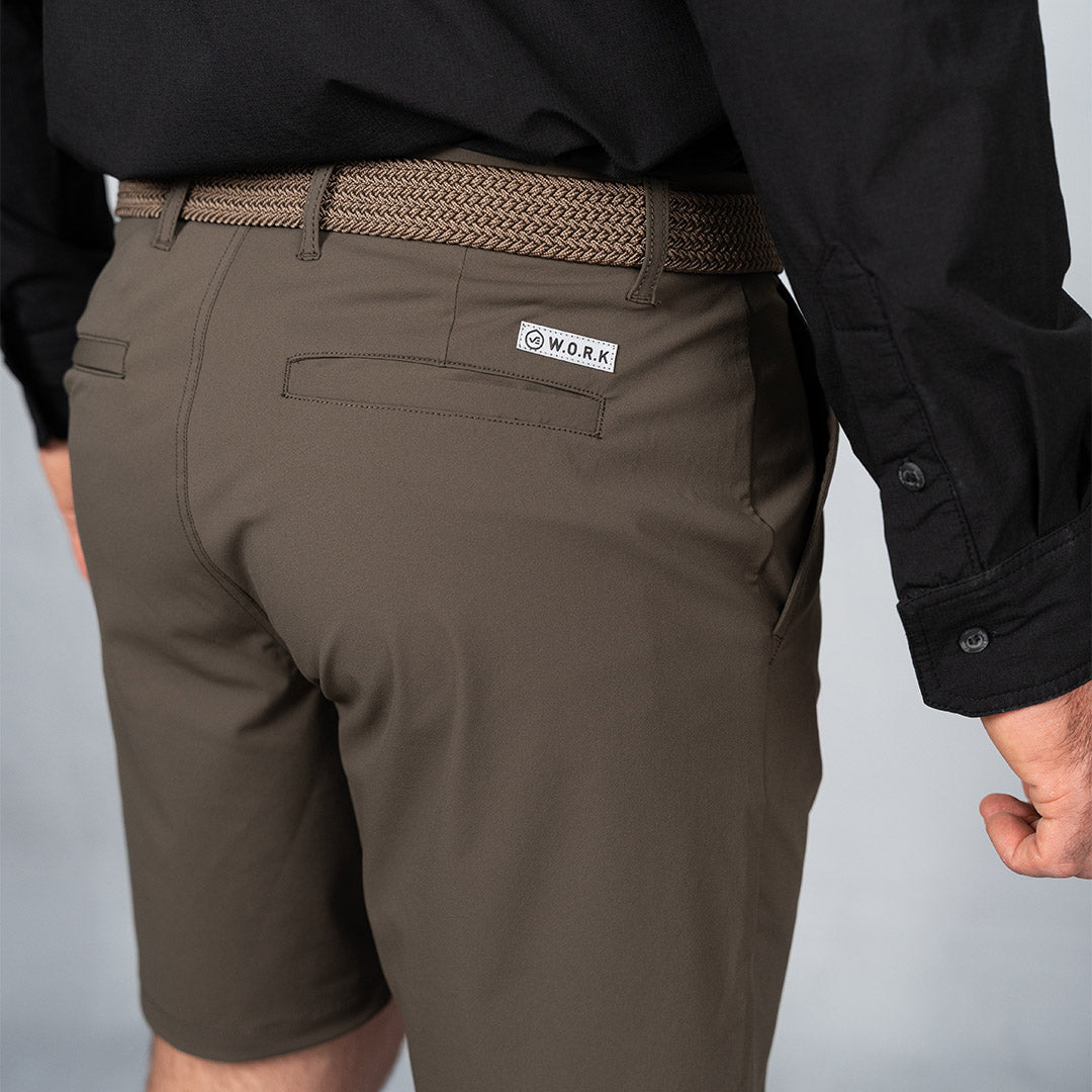 4 Way Stretch Chino Shorts Olive