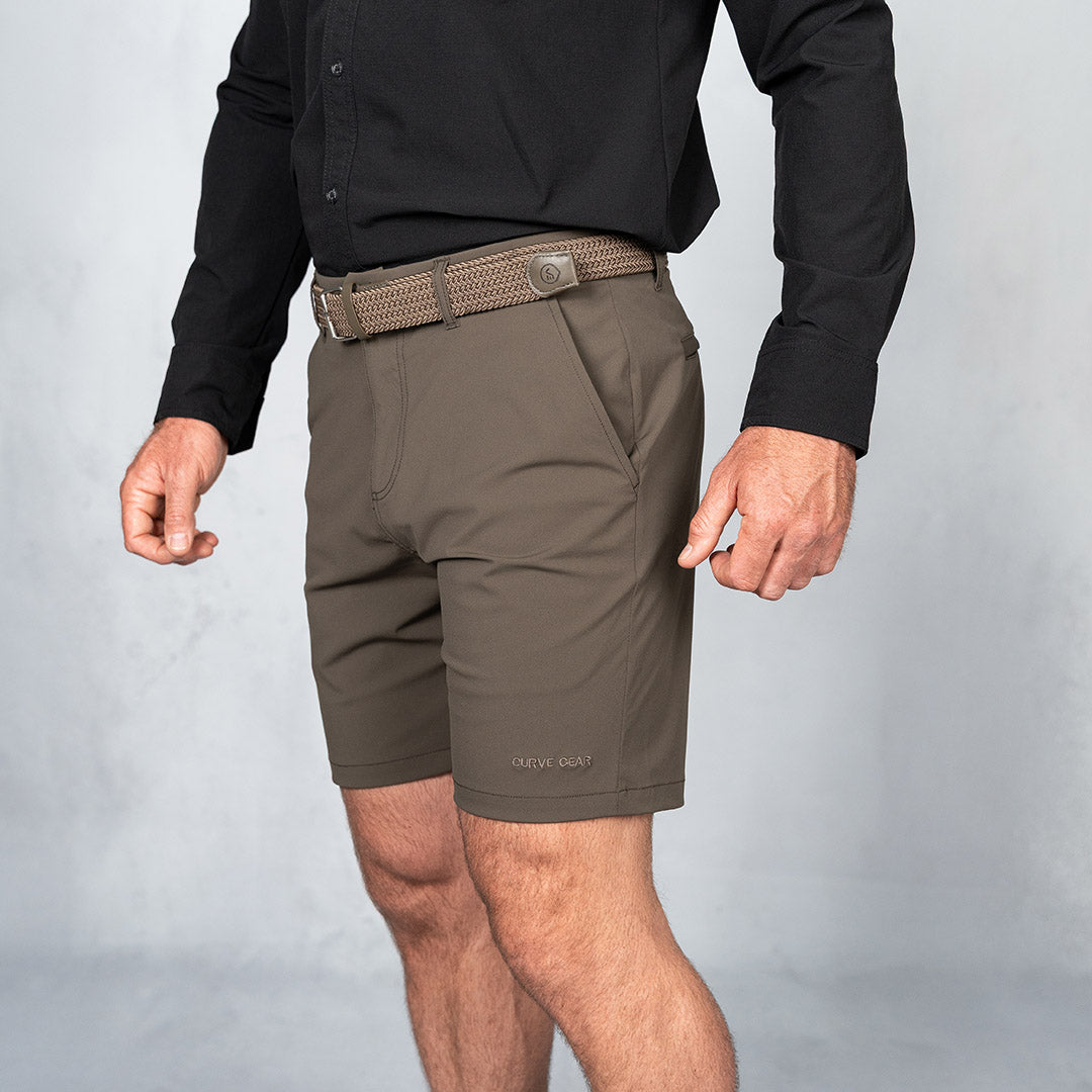 4 Way Stretch Chino Shorts Olive