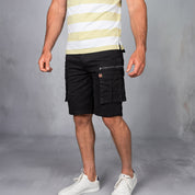 Dymaxa Zip Cargo Shorts Black