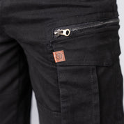 Dymaxa Zip Cargo Shorts Black