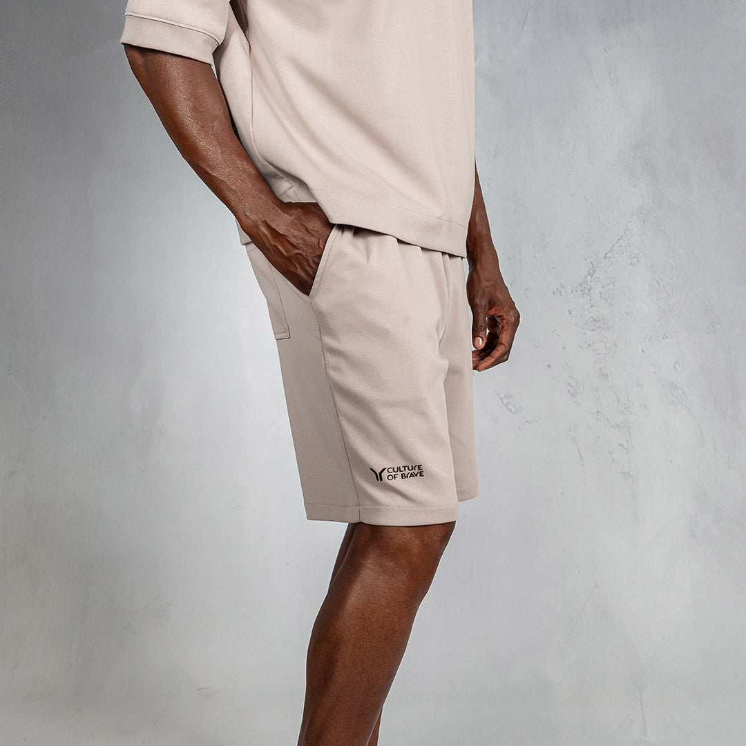 COB Boxy Short Light Grey