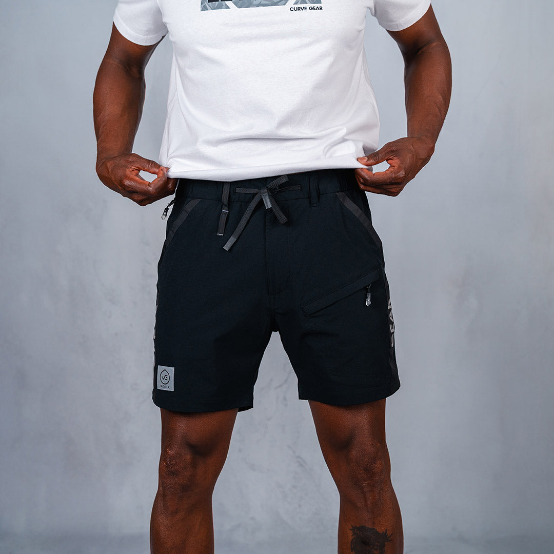 W.O.R.K Ripstop Reflective Shorts 6 Inch Black