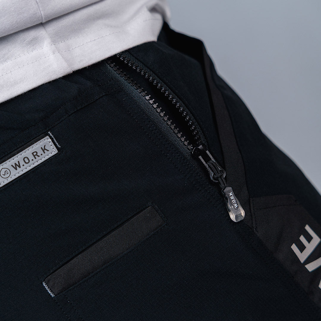 W.O.R.K Ripstop Reflective Shorts 6 Inch Black