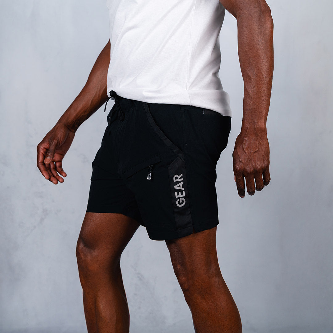 W.O.R.K Ripstop Reflective Shorts 6 Inch Black