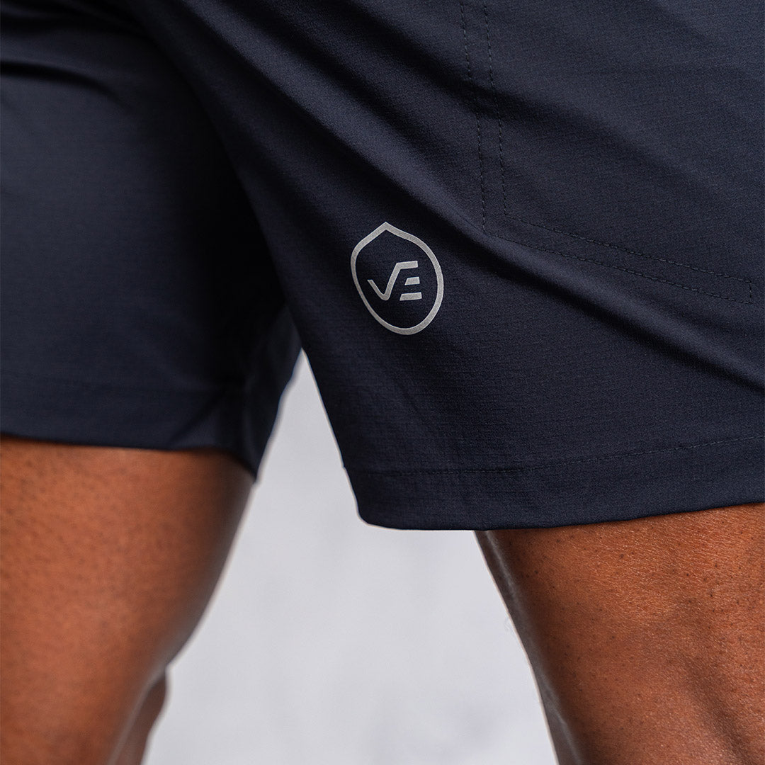 W.O.R.K Ripstop Reflective Shorts 6 Inch Navy