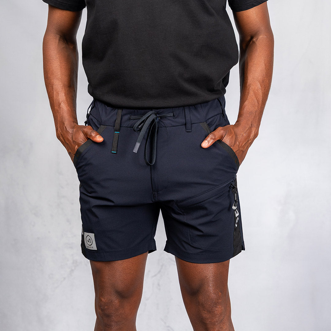 W.O.R.K Ripstop Reflective Shorts 6 Inch Navy