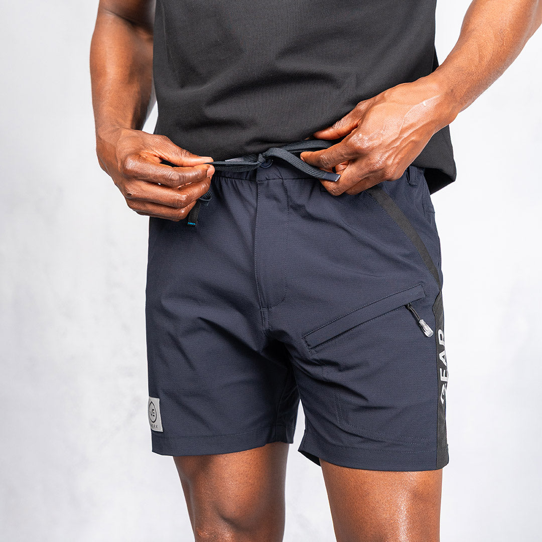 W.O.R.K Ripstop Reflective Shorts 6 Inch Navy