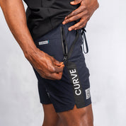 W.O.R.K Ripstop Reflective Shorts 6 Inch Navy