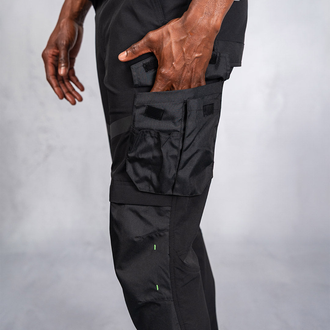 W.O.R.K 4-Way Stretch Utility Pants Black