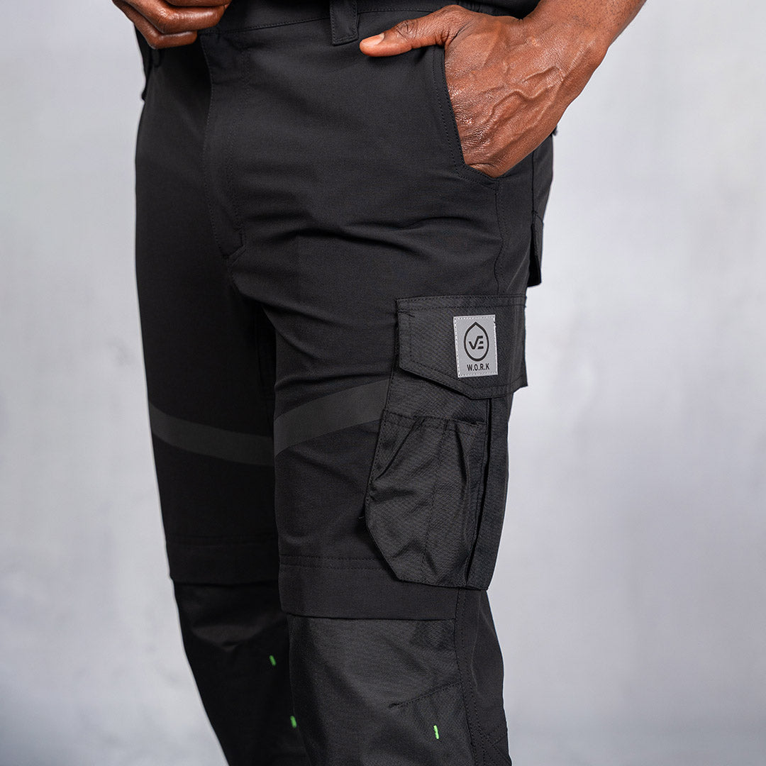 W.O.R.K 4-Way Stretch Utility Pants Black