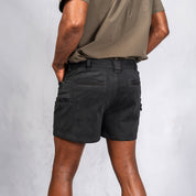 W.O.R.K Winch Cotton Stretch Shorts 4 Inch Charcoal