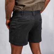 W.O.R.K Winch Cotton Stretch Shorts 4 Inch Charcoal
