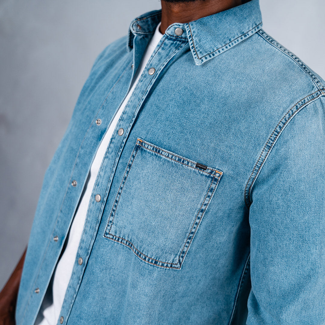 Copper Denim Shirt Light Blue