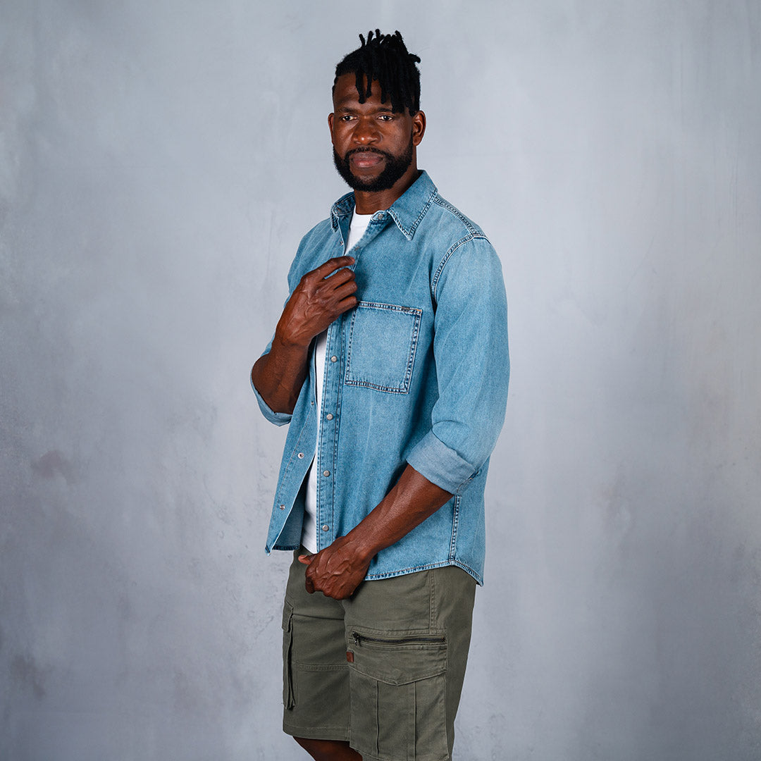 Copper Denim Shirt Light Blue