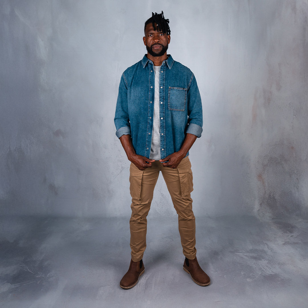 Copper Denim Shirt Medium Blue