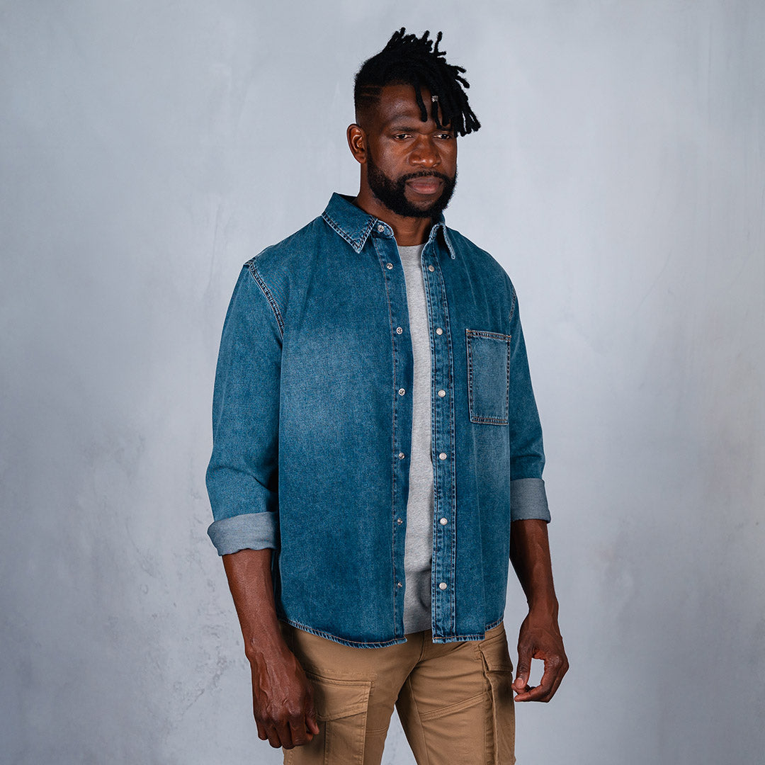 Copper Denim Shirt Medium Blue