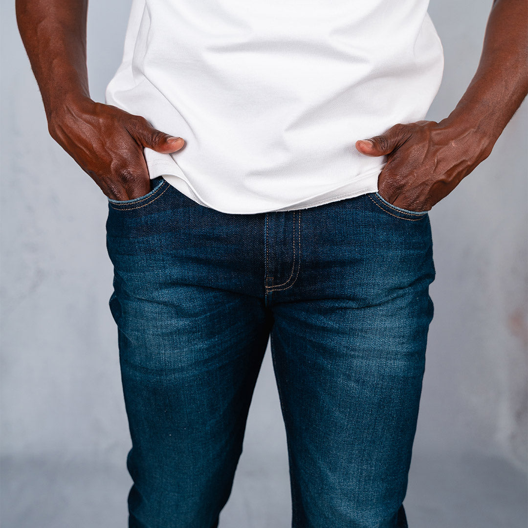 Copper Slim Fit Denim Dark Blue