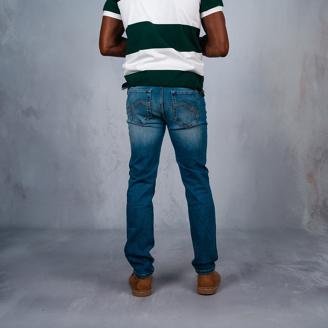 Copper Slim Fit Denim Mid Blue