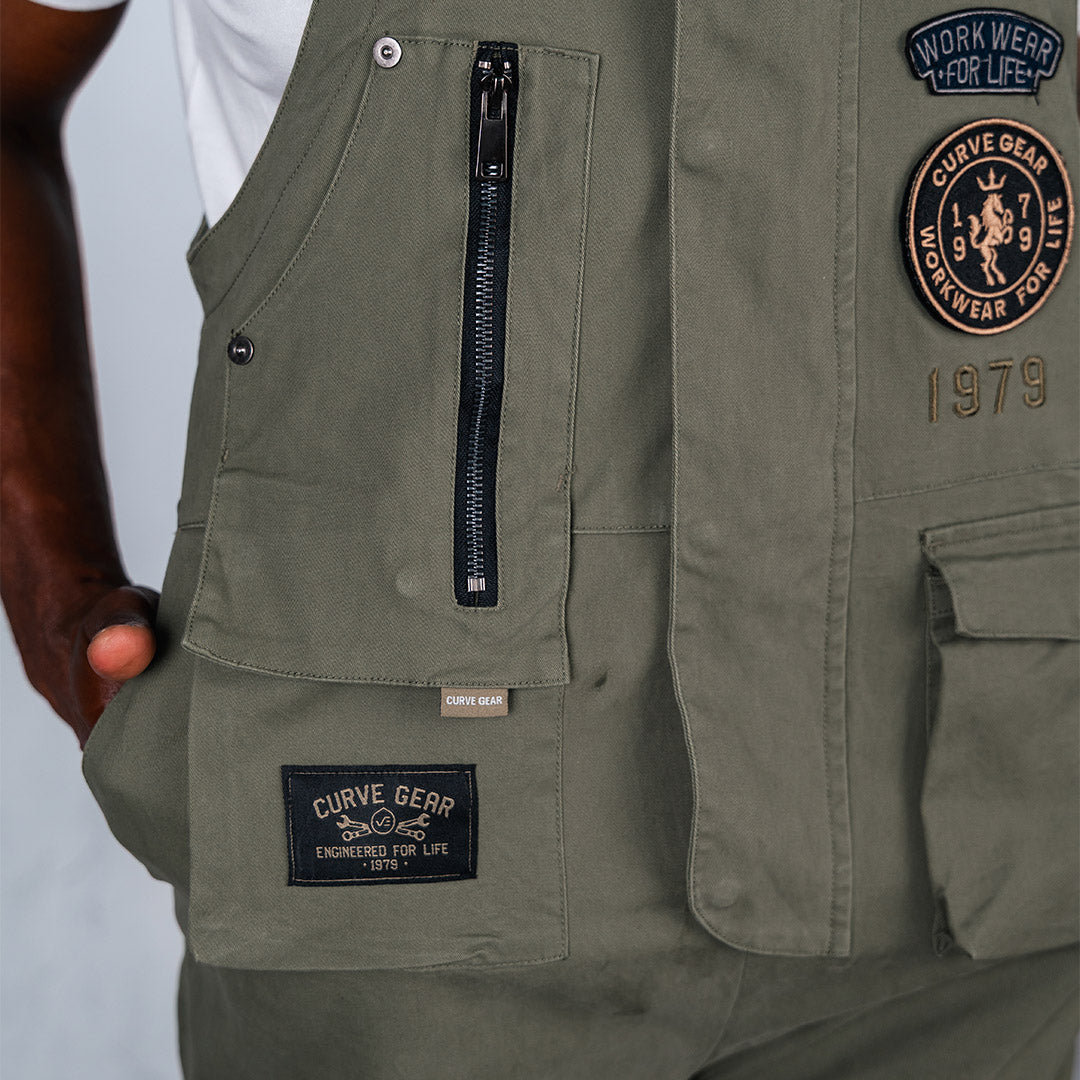 Curve Gear Dungaree Olive