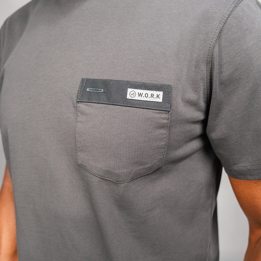 W.O.R.K Technical T-Shirt Charcoal