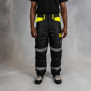W.O.R.K High Vis Padded Pants Yellow & Black