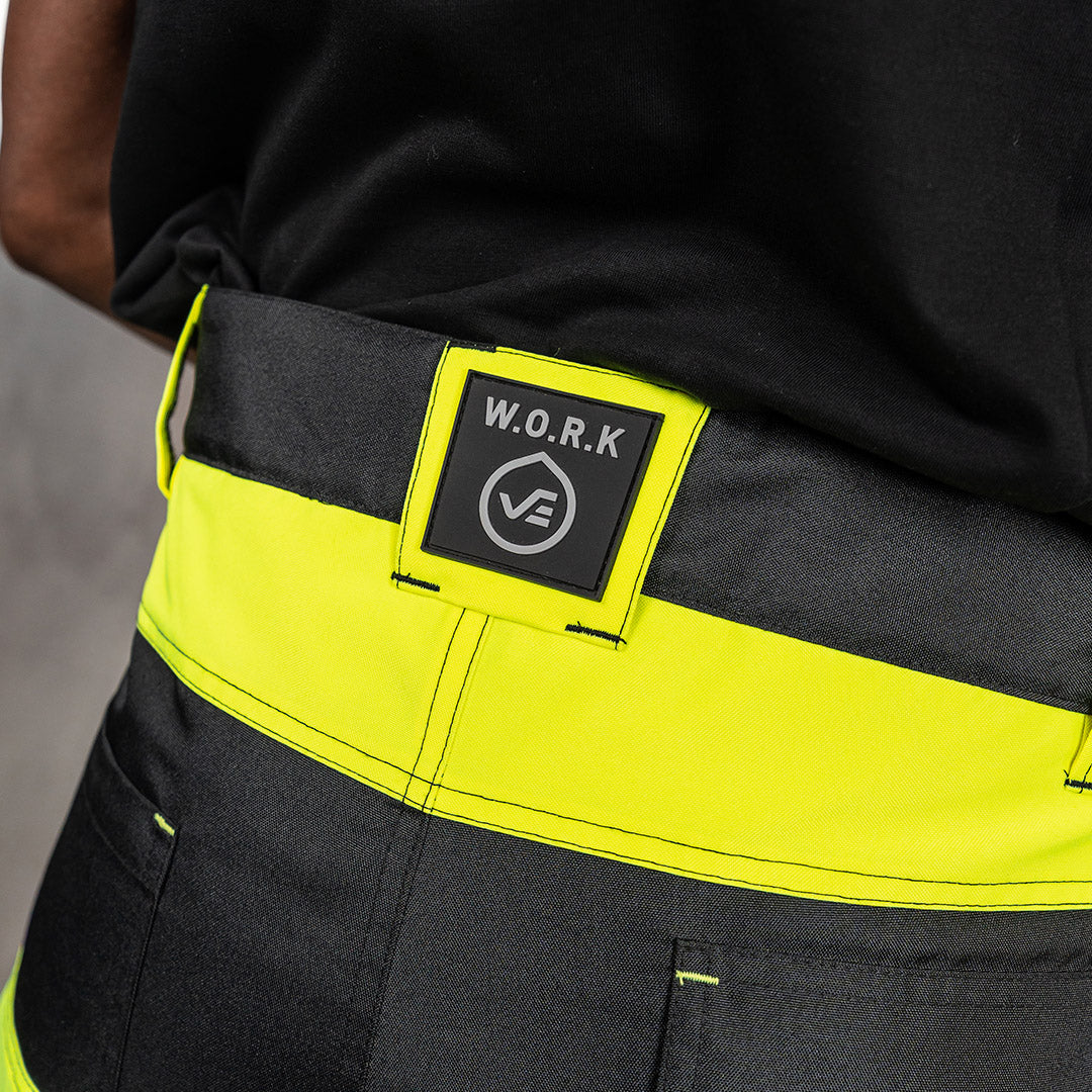 W.O.R.K High Vis Padded Pants Yellow & Black