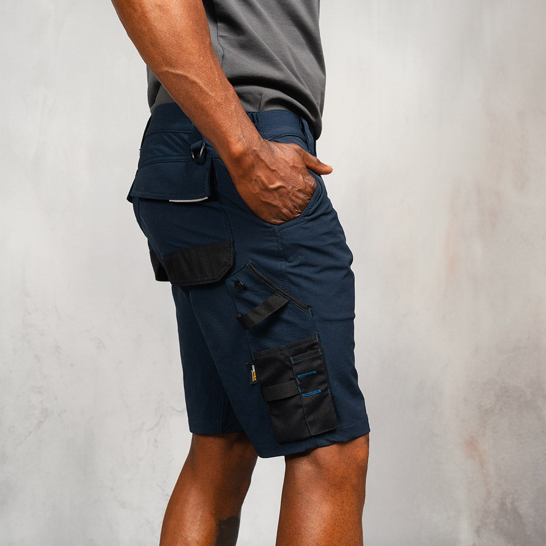 W.O.R.K Technical 4 Way Stretch Short Blue