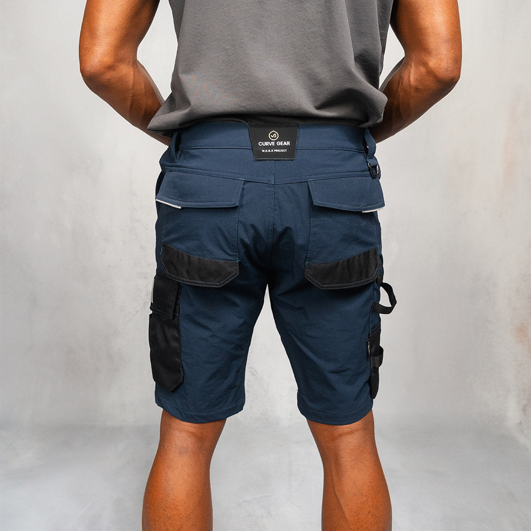 W.O.R.K Technical 4 Way Stretch Short Blue
