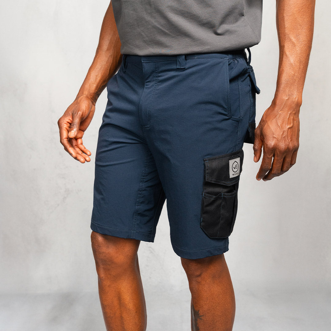 W.O.R.K Technical 4 Way Stretch Short Blue