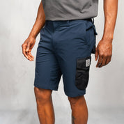 W.O.R.K Technical 4 Way Stretch Short Blue
