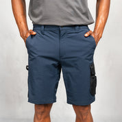 W.O.R.K Technical 4 Way Stretch Short Blue