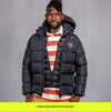 Bionic L/Sleeve Puffer With Hood Black