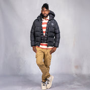 Bionic L/Sleeve Puffer With Hood Black