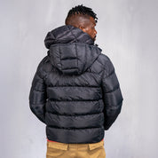 Bionic L/Sleeve Puffer With Hood Black