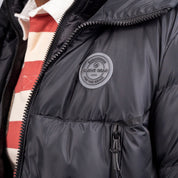 Bionic L/Sleeve Puffer With Hood Black