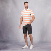 Elite Rugby Polo Coral & Green
