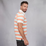 Elite Rugby Polo Coral & Green